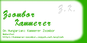 zsombor kammerer business card